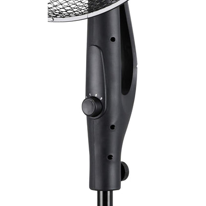 Ardes EASY 41PB PLUS Ventilatore da Pavimento 50W 40 cm con Oscillazione Automatica, Altezza Regolabile fino a 130 cm, Inclinazione Regolabile, 3 Velocità Silenziose e 3 Pale
